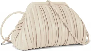 GLITZALL Clutch Purse and Dumpling Bag for Women,Designer Cloud Handbag and Ruched Bag with Detachable Shoulder Strap