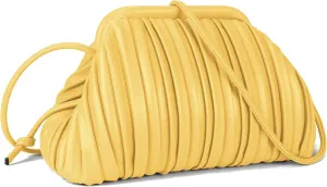 GLITZALL Clutch Purse and Dumpling Bag for Women,Designer Cloud Handbag and Ruched Bag with Detachable Shoulder Strap