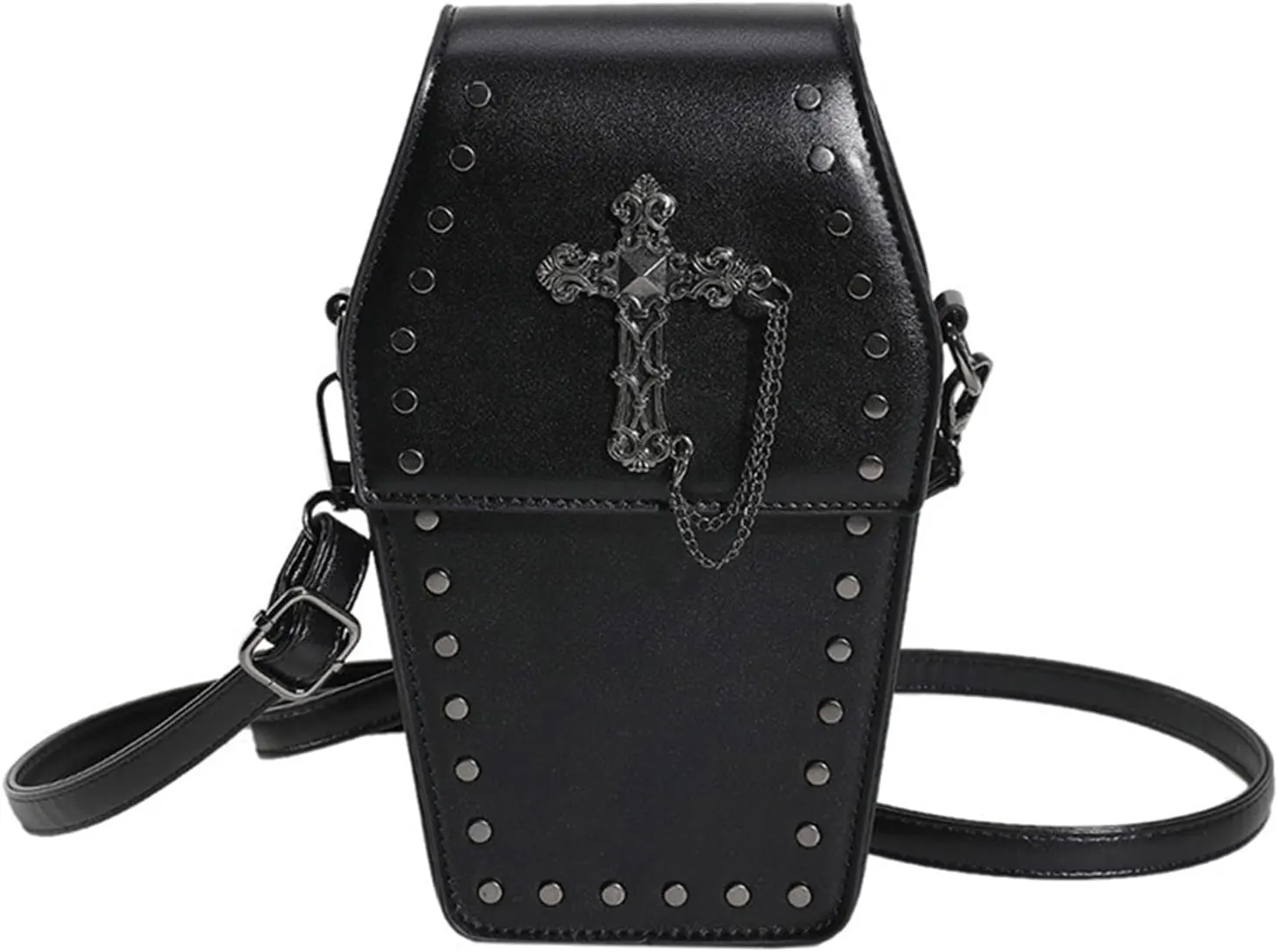 Goth Purse Coffin Halloween Purses Clutch Shoulder Bag Small Crossbody Bag Spooky Horror Cute Wallet