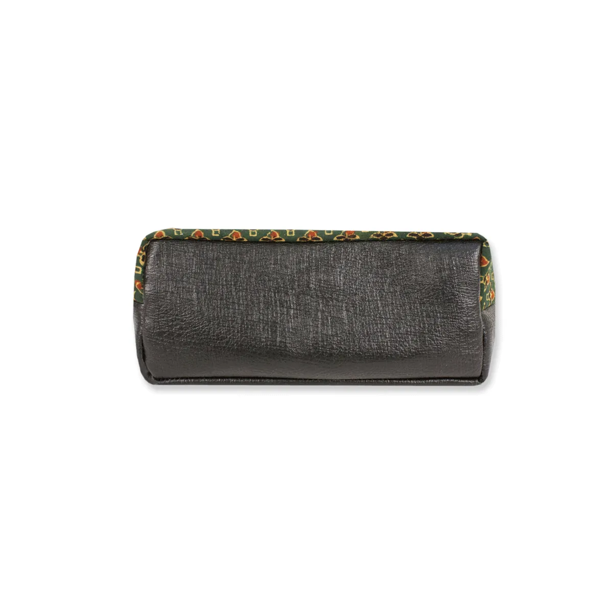 Green Floral Block Printed Pouch