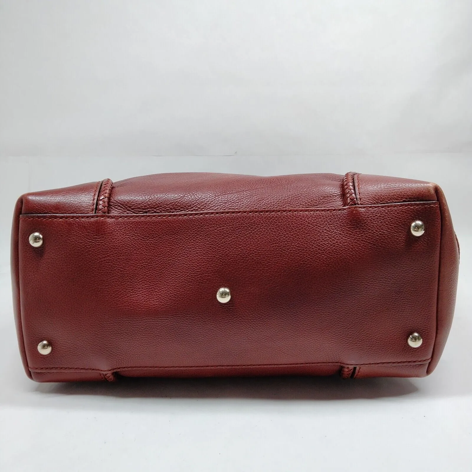 Gucci, Marrakech burgundy/ox blood leather, XL tote with gold GG accents, tassels and beautiful handwoven trim around the edges and handles
