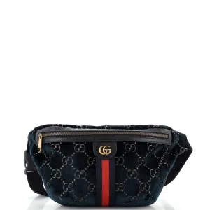 GUCCI Ophidia Zip Belt Bag GG Velvet
