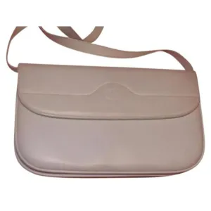 Gucci Vintage Two Way White Leather Cross Body Bag