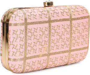 Hand Crafted LONGING TO BUY Designer Box Clutch - Zari Embroidery Hand Clutch