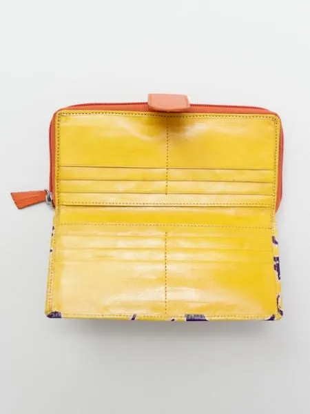 Hand Made Goat Leather Long Wallet