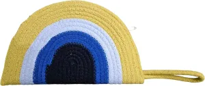 Handwoven Traditional Designer Jute Clutch For Women| Natural Half Moon Jute Handbag Purse For Girls| Stylish Wallet for Parties,Daily Uses For Women