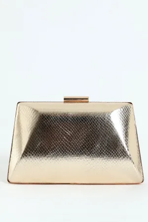 Hardcase Clutch Bag - Gold