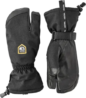 Hestra Unisex CZone Mountain 3-Finger Glove, Waterproof, Windproof Leather Alpine Ski Glove for Men & Women