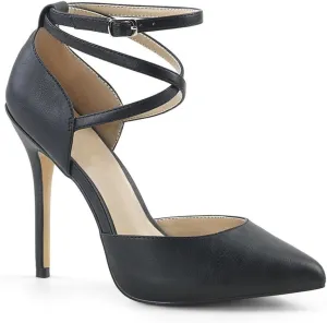 High Heels Black 13cm Pointy Toe Fine Heel Model Runway Dress Shoes Women's Shoes