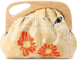 HOBO Women's Dakota Print Clutch, Sunset Bandana, One Size