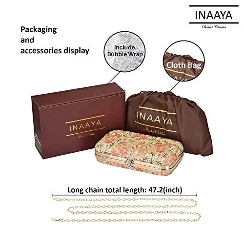 INAAYA - Bridal Accessories Women's Clutches (Multicolour)