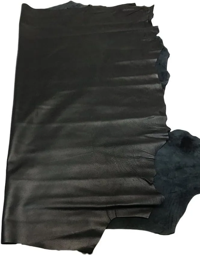 Italian Nappa Lambskin: 8-10 sf per Skin (Black)