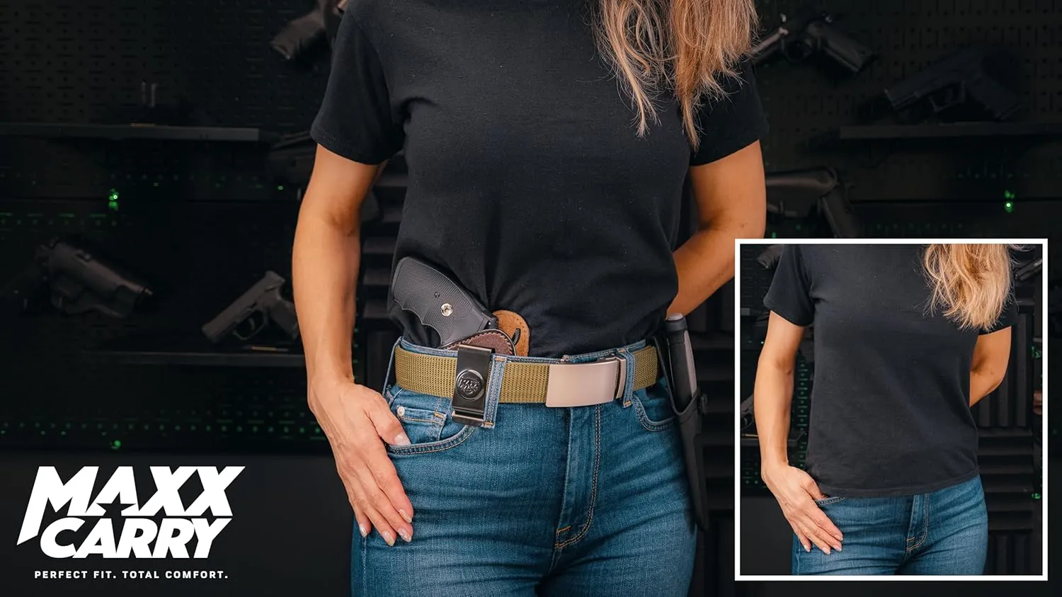 IWB Genuine Leather Gun Holster, Conceal Carry, Fits Most K & L 6 Shot Revolvers in a 2", 3" & 4" Barrel Length .38|357|9|44cal. Ruger SP101, Python, 357 Magnum.