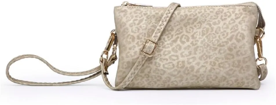 JEN & CO. Riley Crossbody Bag - Vegan Leather Wallet Purse, Detachable Wristlet, Women's Small Clutch