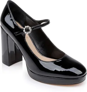 Jewel Badgley Mischka Trisha Mary Jane Platform Pumps in Patent Leather