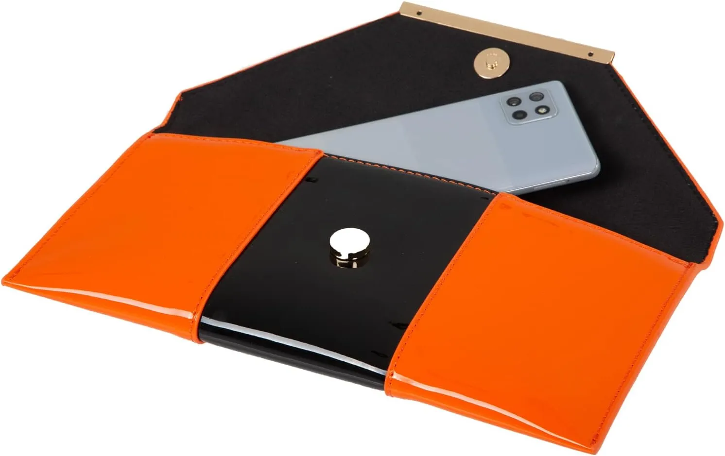 JNB Faux Patent Leather Envelope Candy Clutch