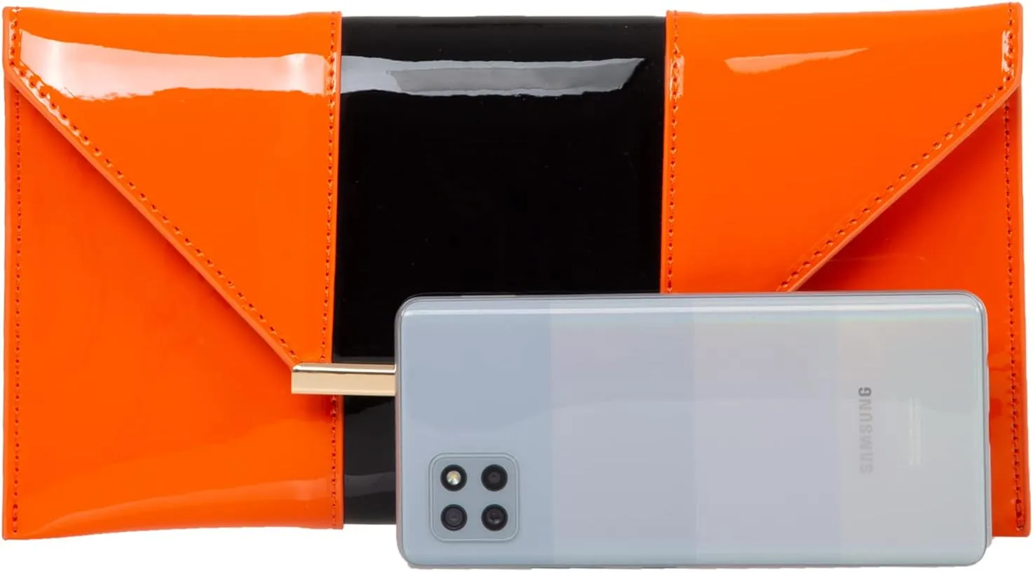 JNB Faux Patent Leather Envelope Candy Clutch