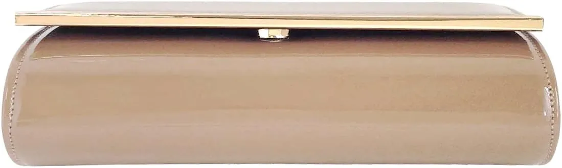 JNB Faux Patent Leather Glossy Candy Clutch