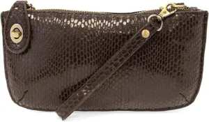 Joy Susan Womens Crossbody Wristlet: Python Clutch