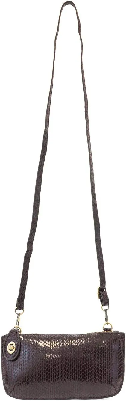 Joy Susan Womens Crossbody Wristlet: Python Clutch
