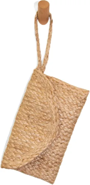 Joy Susan Women's Fashion Purse Portia Jute Clutch Wristlet Handbag