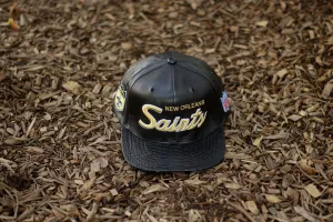 JUST DON 'Saints' Leather - Black / Gold