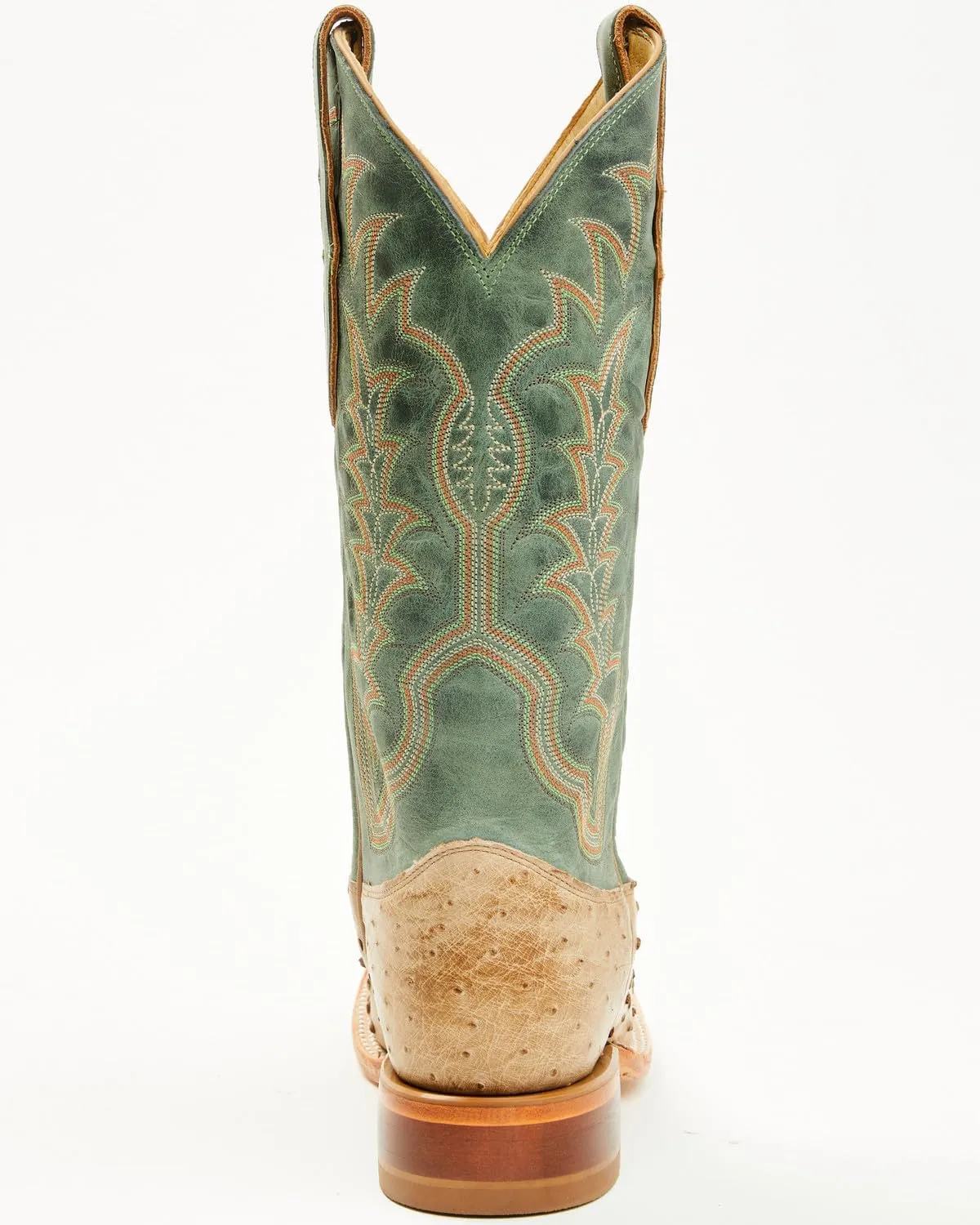 Justin Men's Chisolm Exotic Ostrich Western Boot Broad Square Toe - Je8173