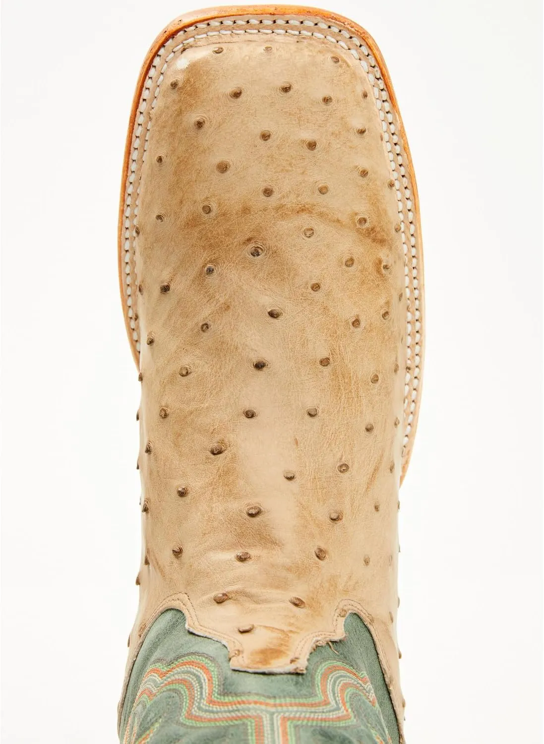Justin Men's Chisolm Exotic Ostrich Western Boot Broad Square Toe - Je8173