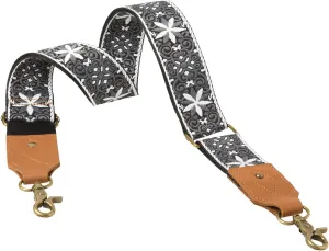 KamostarX Purse Strap,Purse Strap Replacement Crossbody Wide Shoulder Strap Handbag Canvas Belts Guitar Straps Adjustable (Duotone Snowflake)