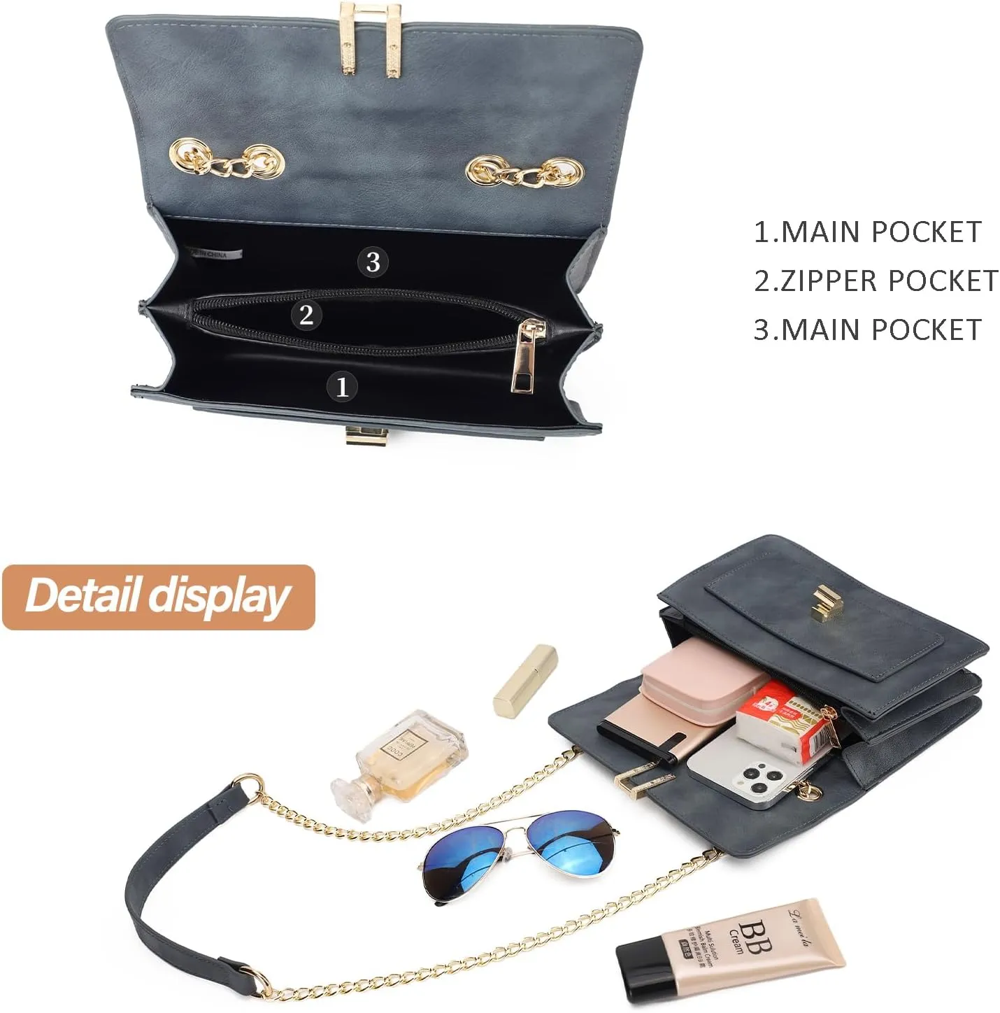 KL928 Crossbody Purses for Women Shoulder Bag Designer Satchel Handbag