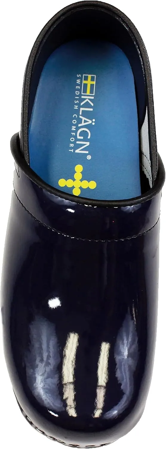 KLÄGN Women's Professional Plus Patent Leather Clogs