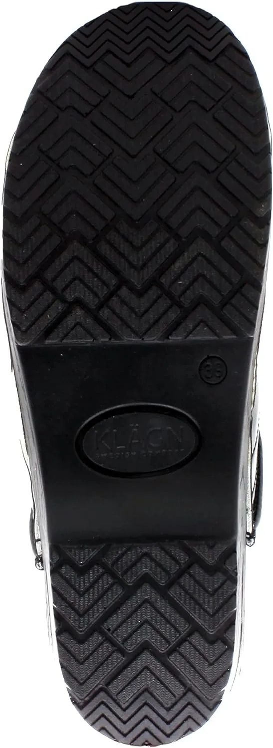 KLÄGN Women's Professional Plus Patent Leather Clogs