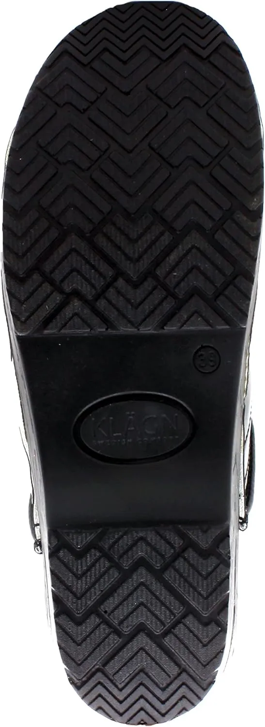 KLÄGN Women's Professional Plus Patent Leather Clogs
