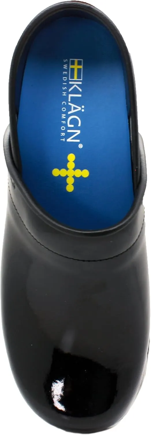 KLÄGN Women's Professional Plus Patent Leather Clogs