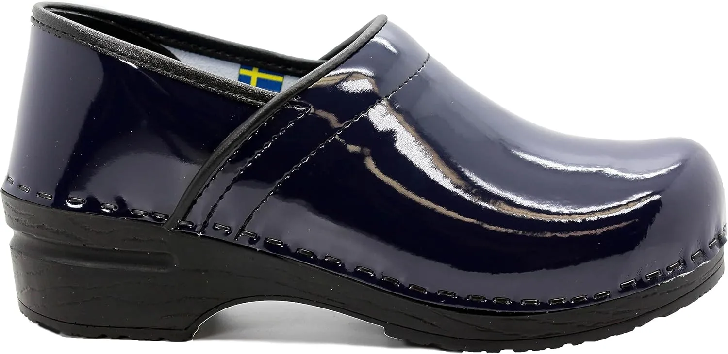 KLÄGN Women's Professional Plus Patent Leather Clogs