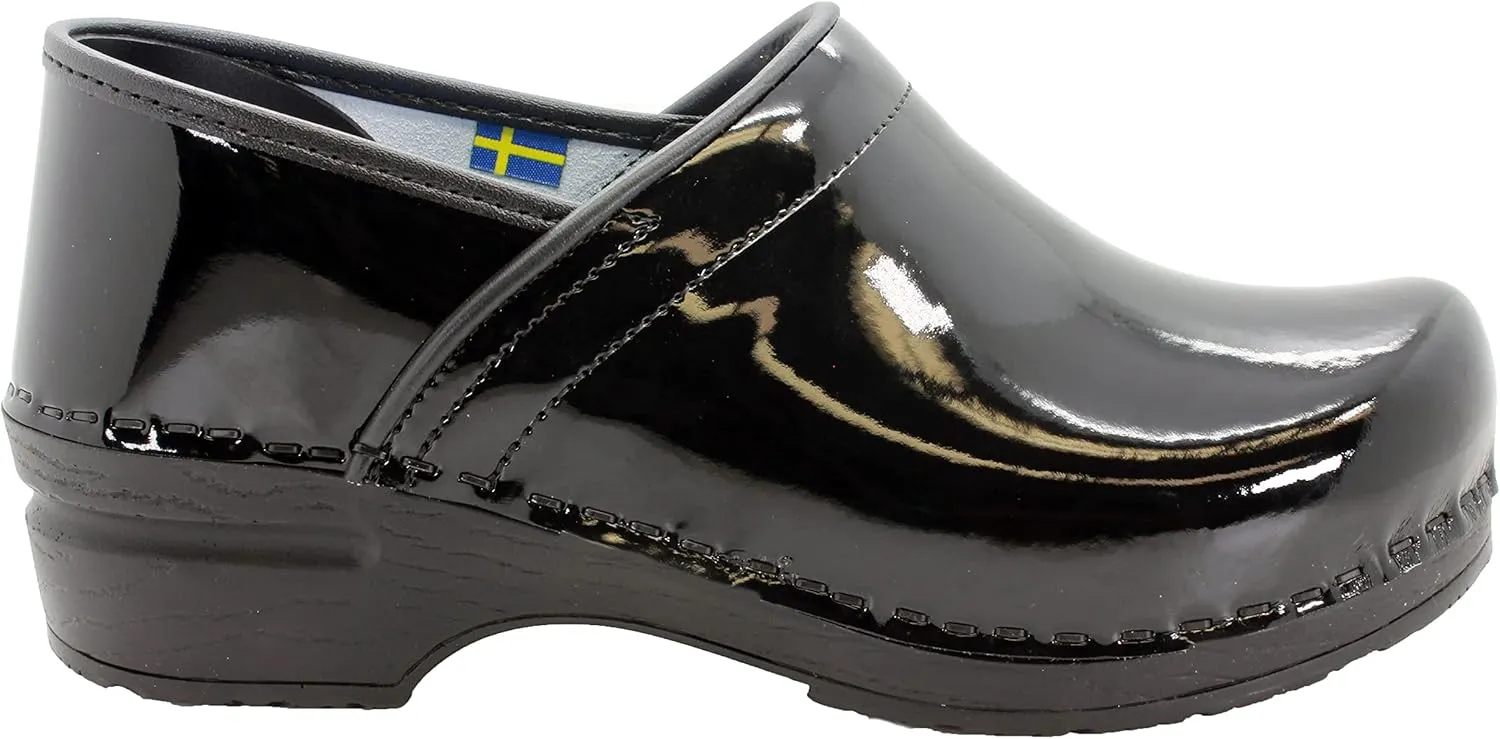 KLÄGN Women's Professional Plus Patent Leather Clogs