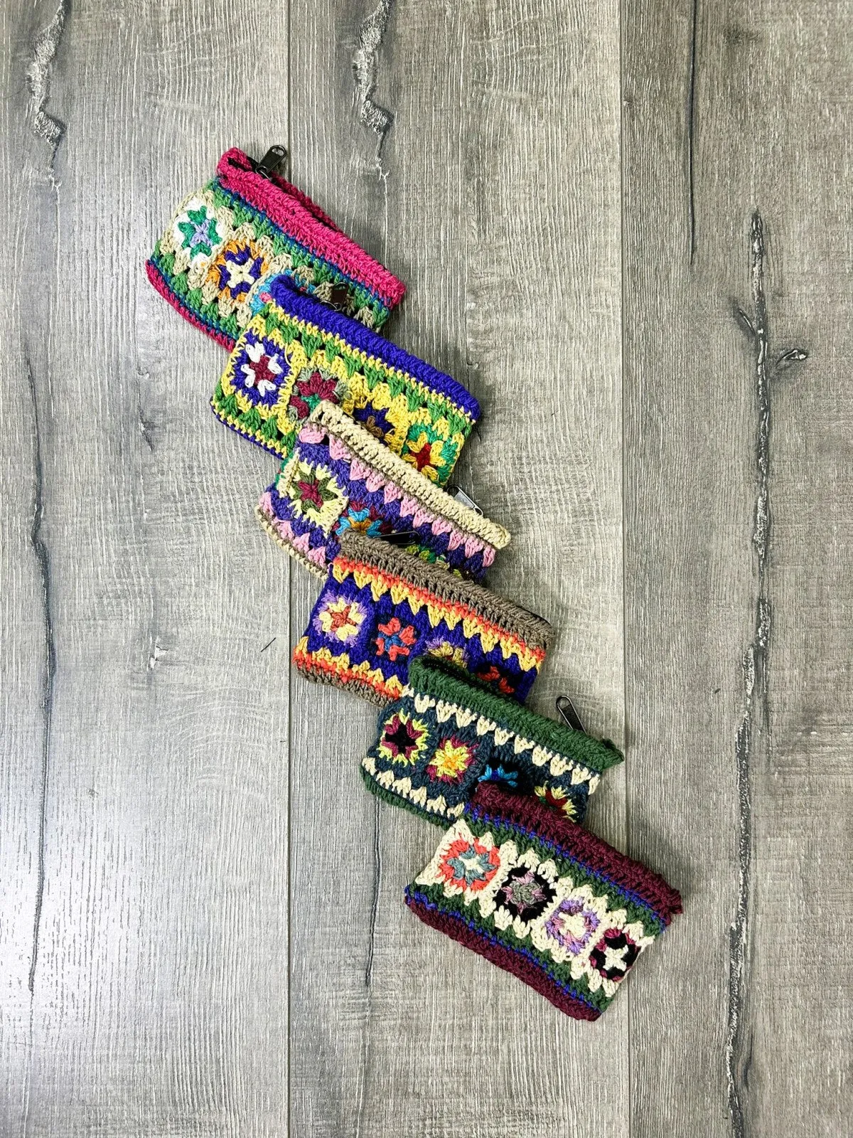 Knitted Cotton Zip Purse