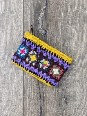 Knitted Cotton Zip Purse