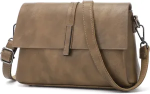 KouLi Buir Crossbody Bags for Women, PU Leather Purses Trendy Designer Handbags Evening Clutch Shoulder Bag