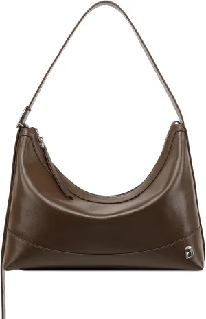 LA FESTIN Leather Tote Bag for Women: Large Shoulder Purses with Wide Strap-Hobo Style Women's Crossbody Bag with Zipper