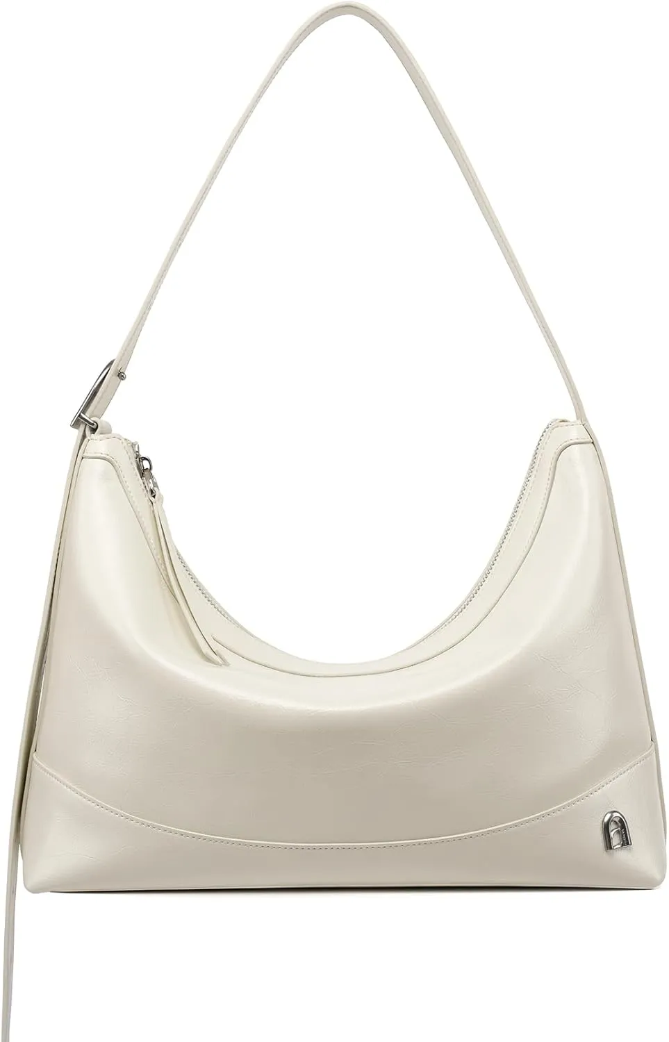 LA FESTIN Leather Tote Bag for Women: Large Shoulder Purses with Wide Strap-Hobo Style Women's Crossbody Bag with Zipper