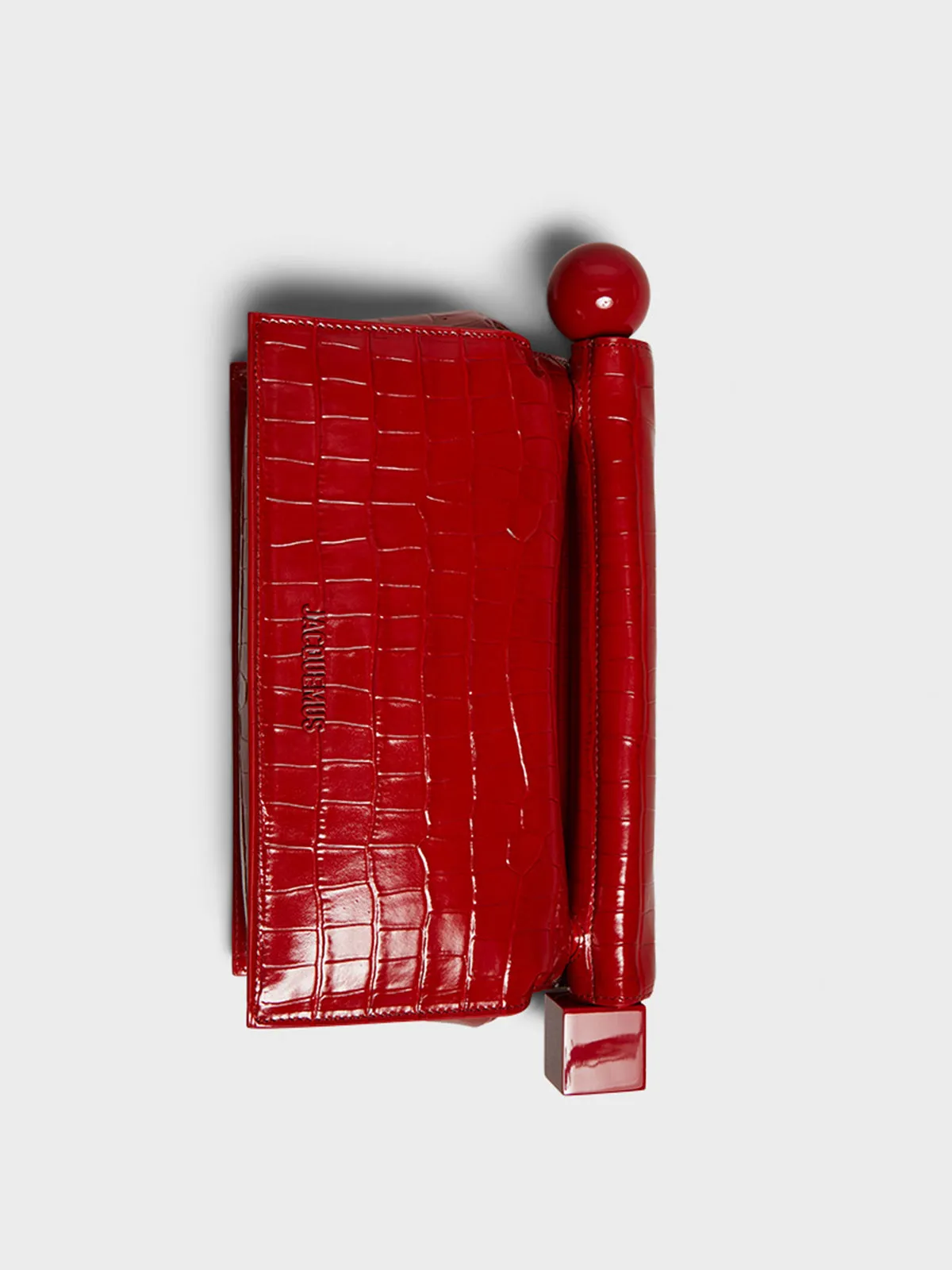 La Pochette Rond Carre Bag in Red