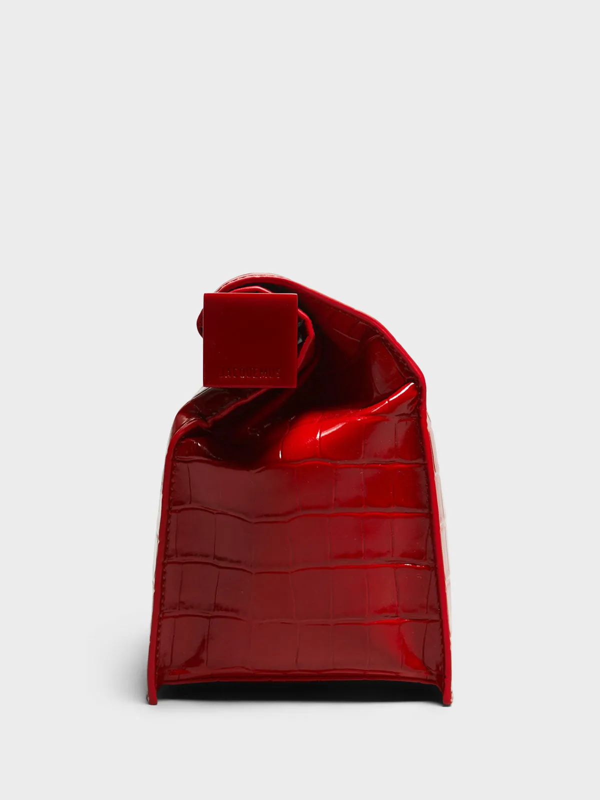 La Pochette Rond Carre Bag in Red