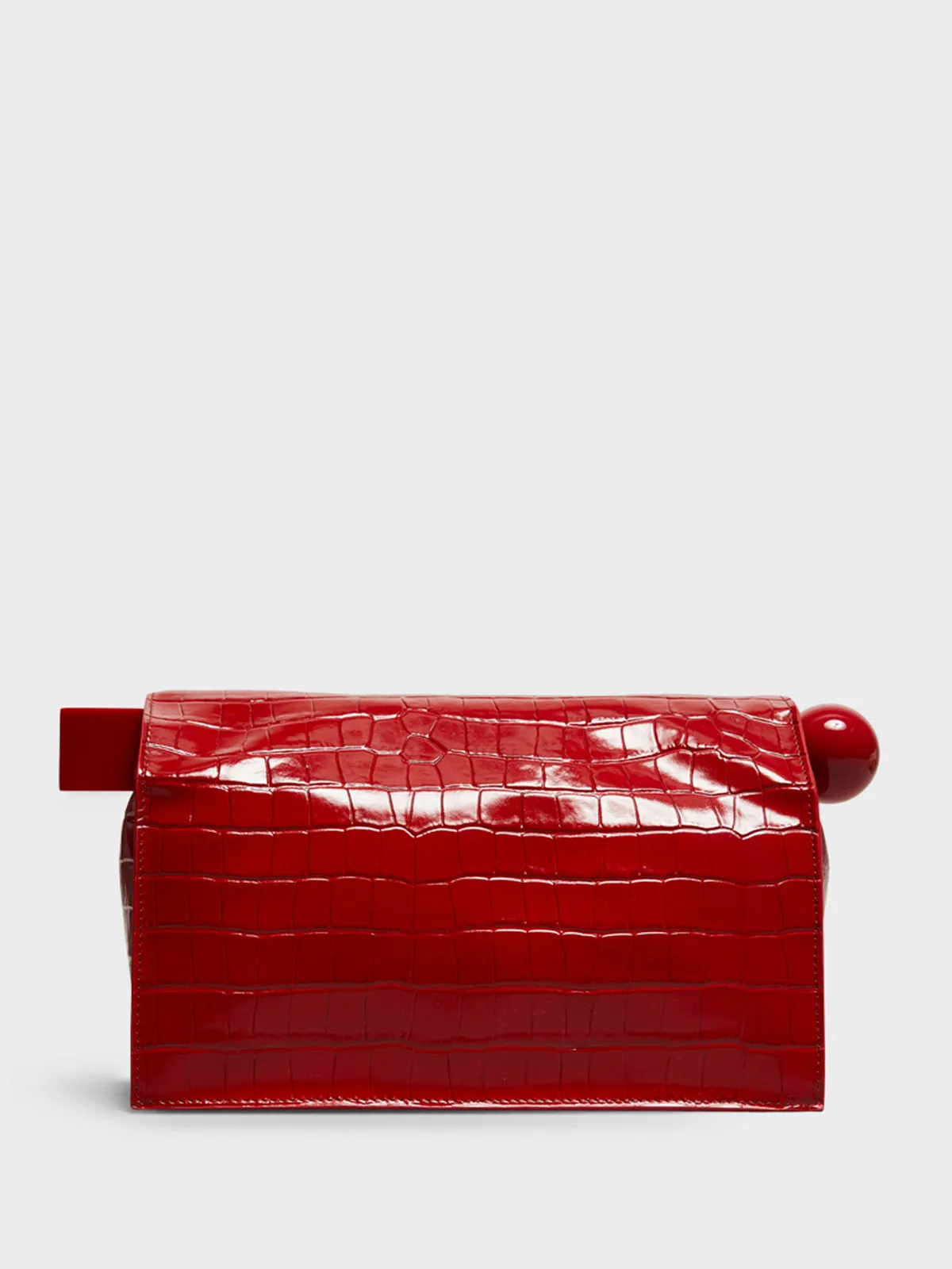 La Pochette Rond Carre Bag in Red