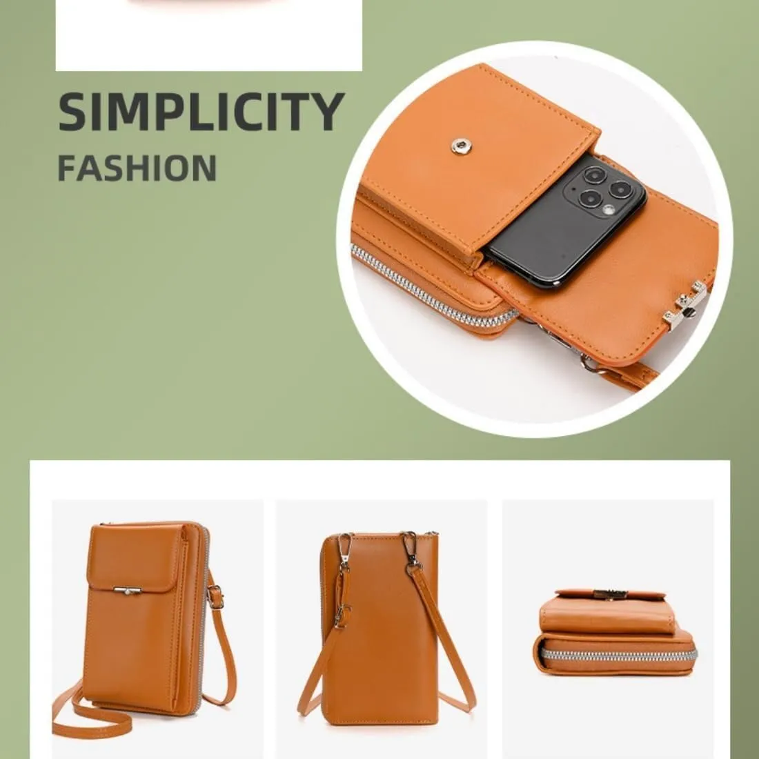 Ladies Cross Body Wallet Mini Handbags Crossbody Bag Phone for Women Pearl Flip Clutch Purse