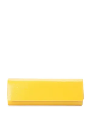 Lana Classic Patent Clutch - Yellow