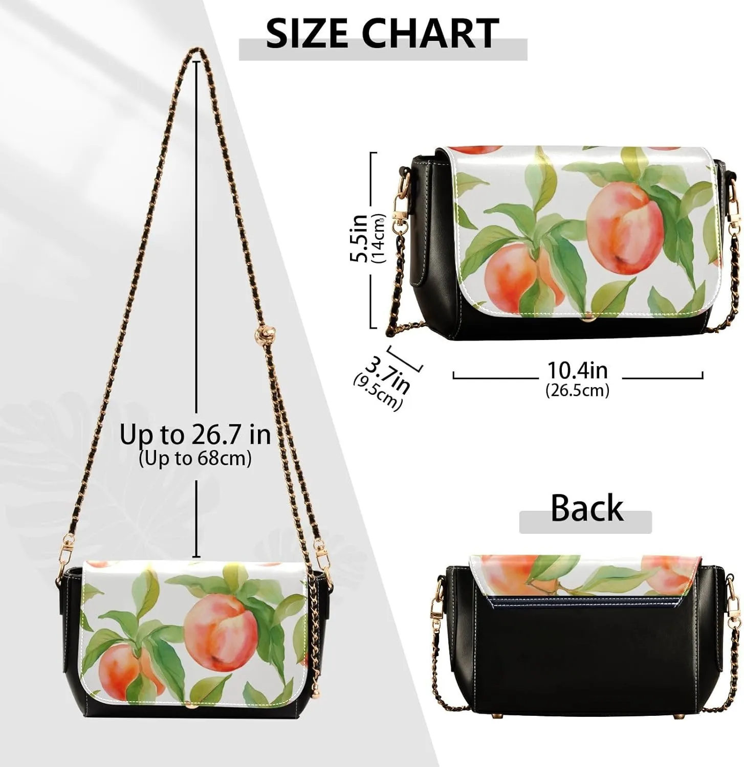 Landscapes Arch in Garden Leather Crossbody Purses for Women Trendy, Fashion Shoulder Bag, Leather Crossbody Bags