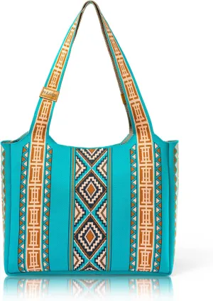 Large Tote Bag for Women Western Hobo bag and Shoulder Bags Vacation Handbags Gifts for Women Lightweight Trendy Soft Puffy Crossbody Bag