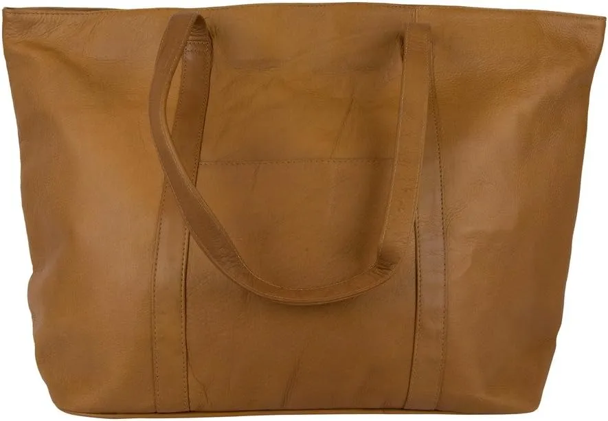Latico Leathers Suburban Leather Tote Bag for Women (Natural)
