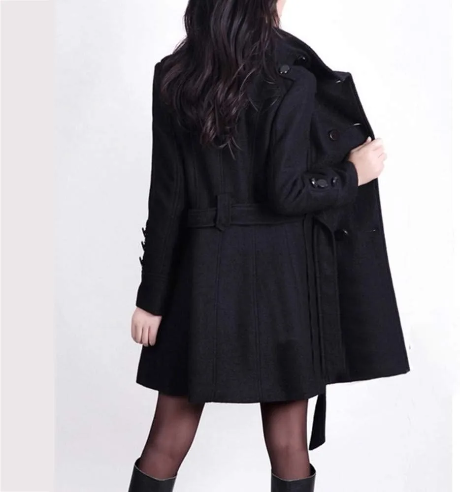LCMTWX Trench Coat for Women 2023 Outwear Womens Elegant Windbreaker Wild Winter Women's Coat Long Coat Women Winter Coats